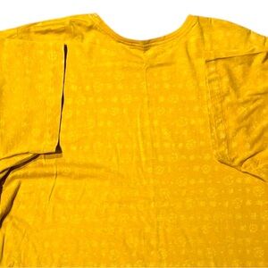 VINTAGE ENZO YELLOW STREETWEAR SINGLE STITCH FLORAL TEE MEDUIM